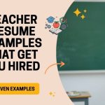 Teacher Resume Examples