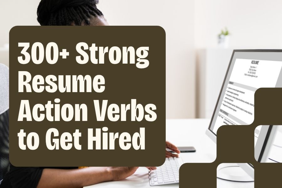 Strong resume action verbs