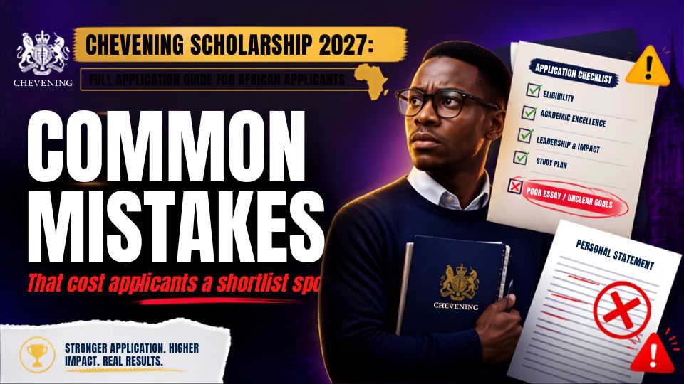 Chevening Scholarship Common Mistakes