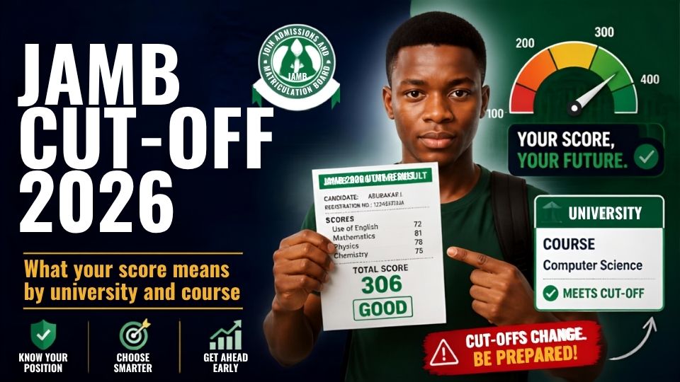 JAMB cut off marks 2026