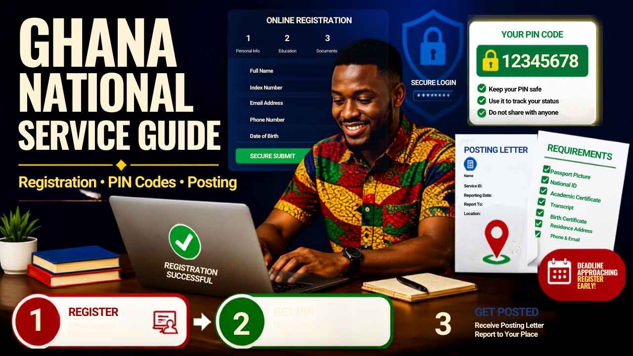 Ghana National Service - Registration guide