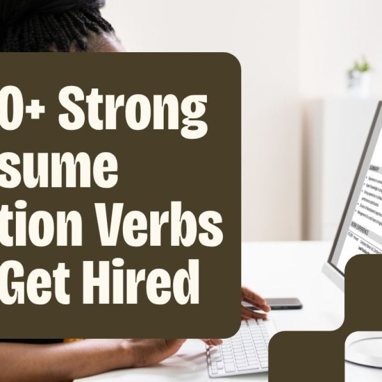 Strong resume action verbs