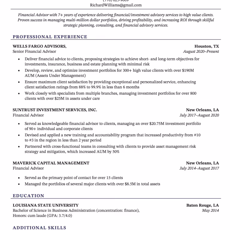Get Simple Resume Format in WORD For High-Paying Jobs