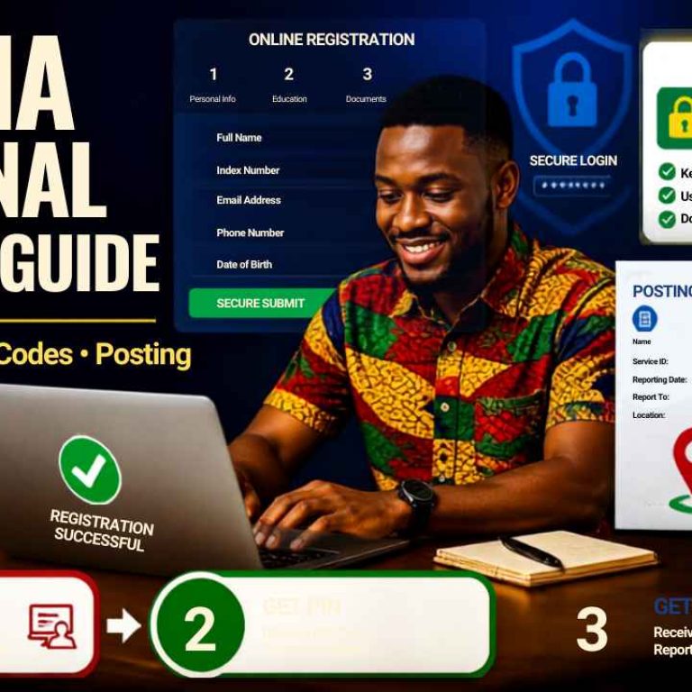 Ghana National Service - Registration guide