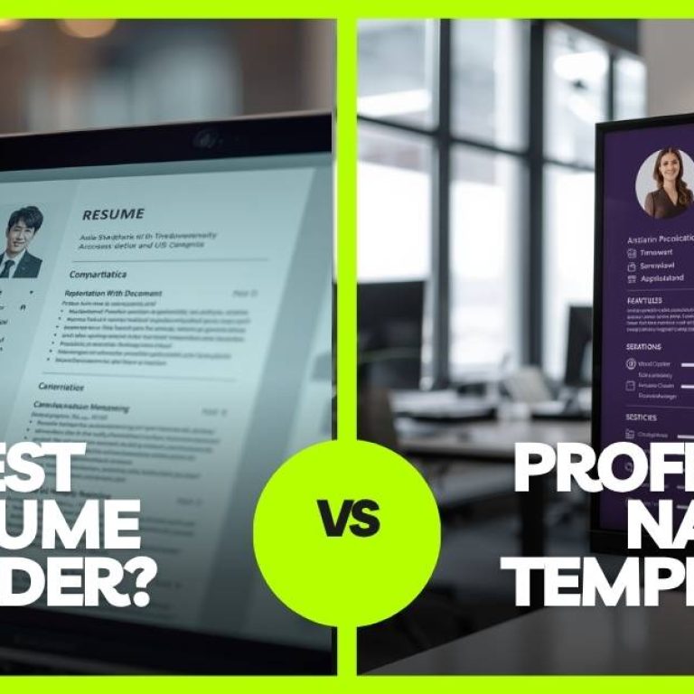 Which online resume builder offers the best professional templates?