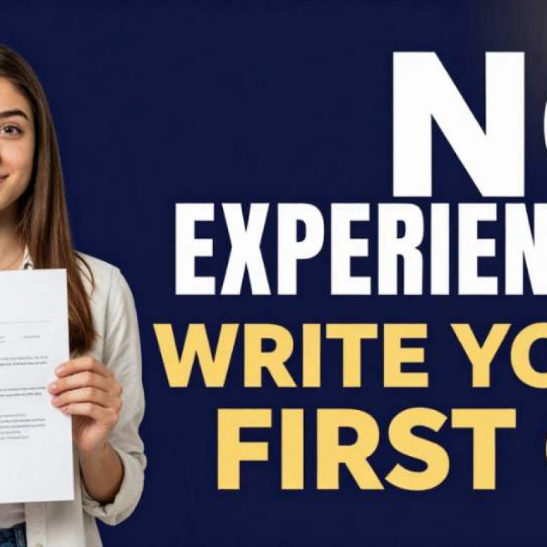 how to write a cv with no experience